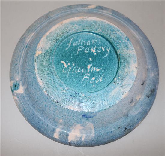 Quentin Bell for Fulham Pottery. A pottery dish 24cm